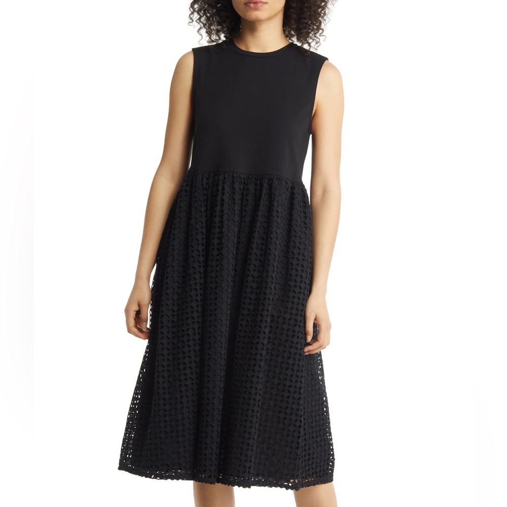Nordstrom Schiffly Mixed Media Dress